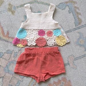 Precious Crochet Summer Outfit 18 Month